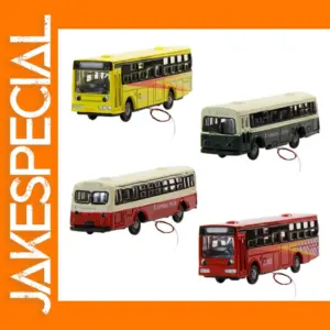 Set of 4 N Scale Model Buses 1:160