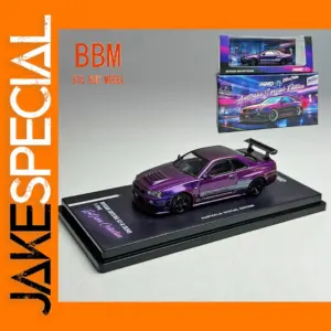 Diecast Nissan SKYLINE GT-R R34 Z-TUNE 1/64 Scale Model