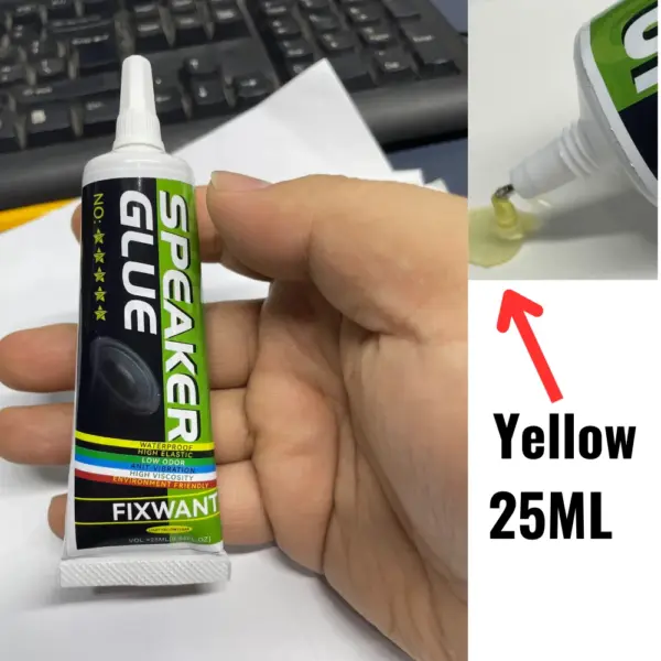 Speaker Repair Glue for Foam and Dust Cap - 15ML Black/Yell - Image 5