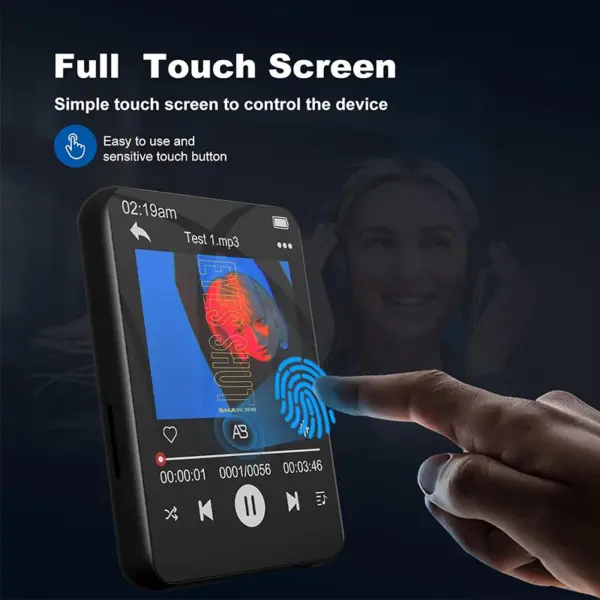 P1 8GB Touch Screen MP3 Player with Bluetooth - Image 3