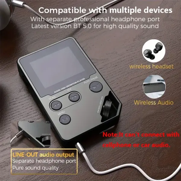 C5 8GB Zinc Alloy Bluetooth MP3 Player - Image 3