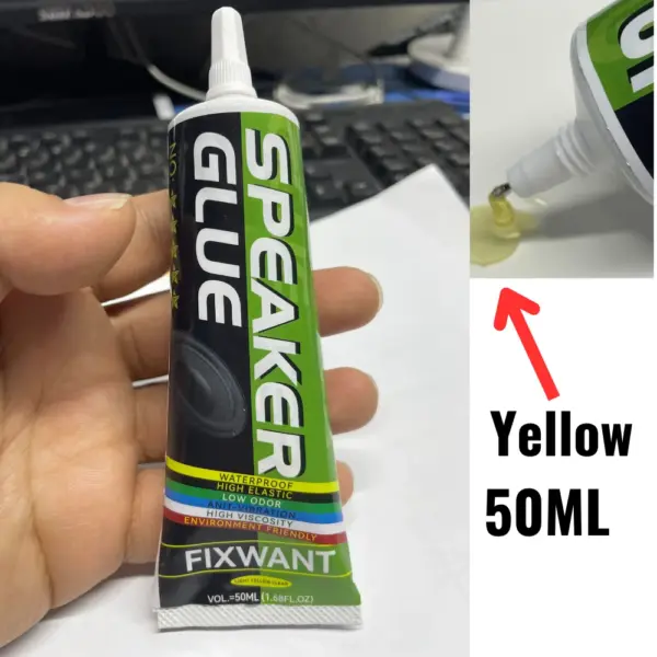 Speaker Repair Glue for Foam and Dust Cap - 15ML Black/Yell - Image 4