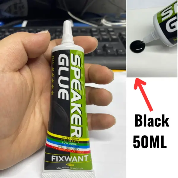 Speaker Repair Glue for Foam and Dust Cap - 15ML Black/Yell - Image 2