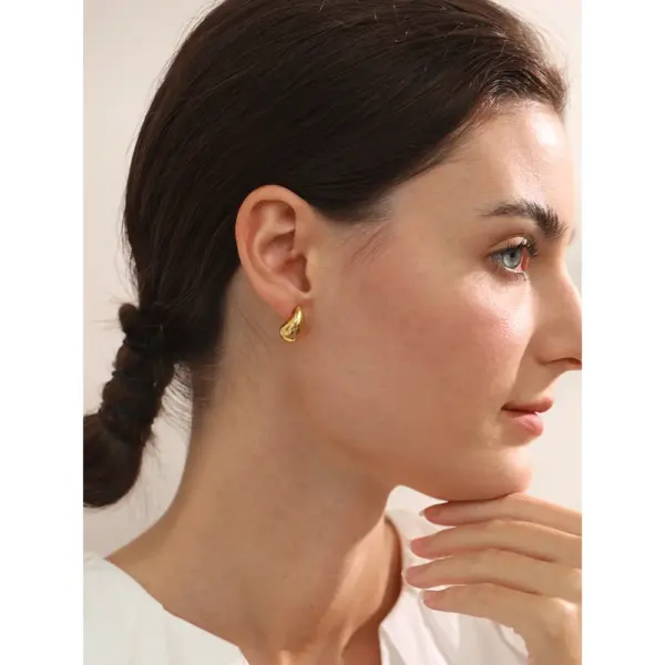 Yhpup Water Drop Stud Earrings for Women - Image 2
