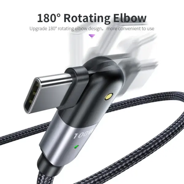 100W USB-C Rotating Fast Charging Cable for iPhone 15 - Image 5