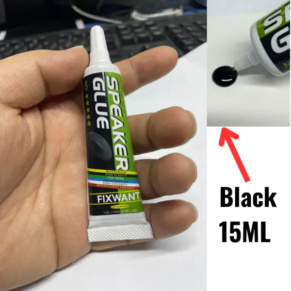 Speaker Repair Glue for Foam and Dust Cap - 15ML Black/Yell - Image 3