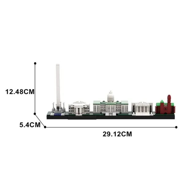 Washington DC Skyline Building Block Kit for Adults - Image 4