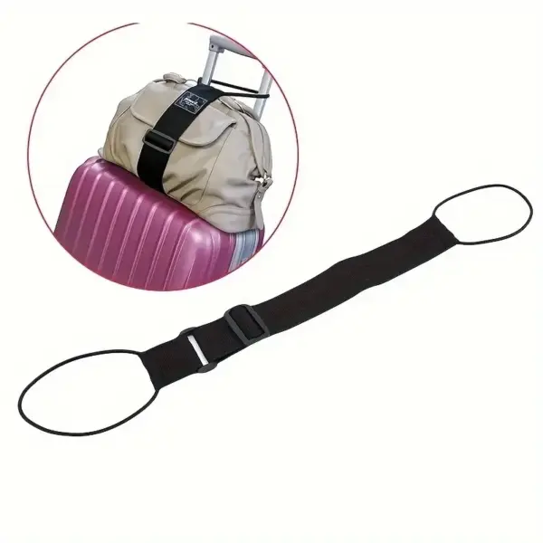 Adjustable Canvas Luggage Strap for Secure Travel - Image 3