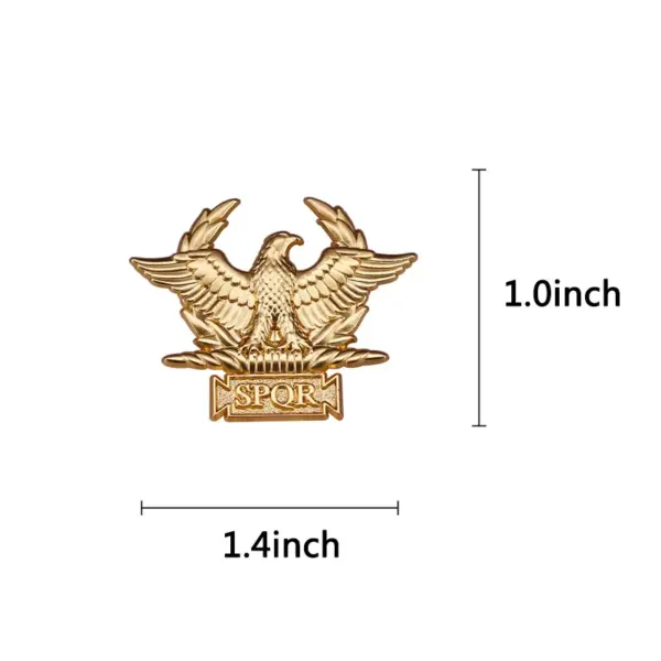 Roman Legion Golden Eagle Brooch SPQR Gladiator Badge - Image 4