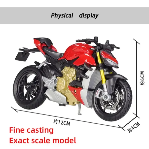Maisto 1:18 Ducati V4 S Diecast Motorcycle Model - Image 2