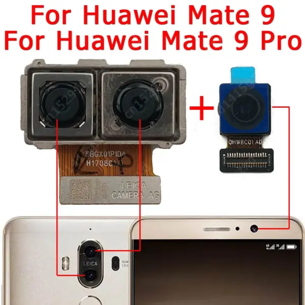 Huawei Mate 8 & 9 Rear & Front Camera Module Set - Image 8