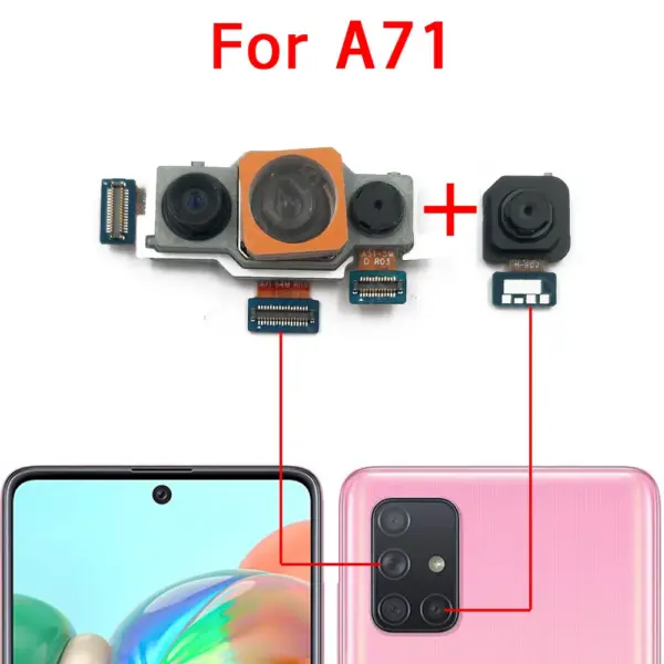 Samsung Galaxy A70/A70s/A71 Rear & Front Camera Module - Image 8