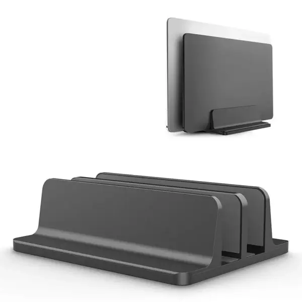 OZKVVM Double Vertical Laptop Stand for Macbook - Image 2