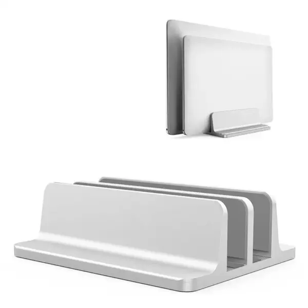 OZKVVM Double Vertical Laptop Stand for Macbook - Image 9