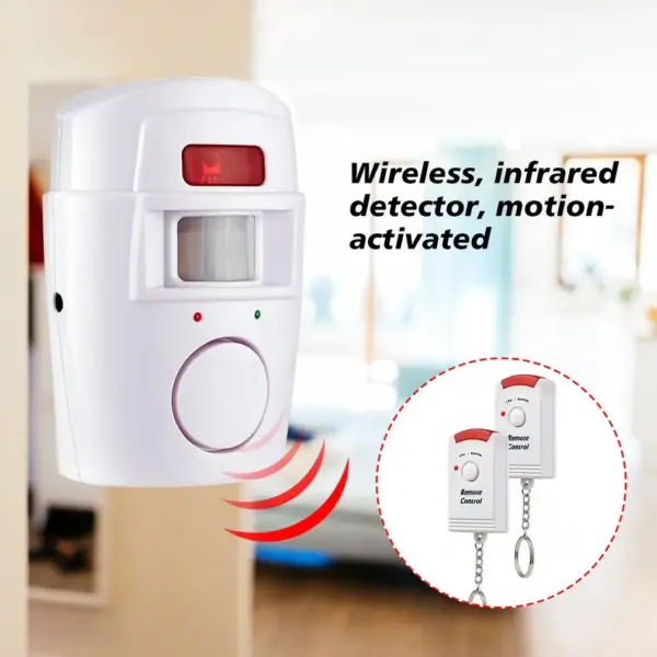 Wireless Infrared Motion Alarm with Remote - Image 4