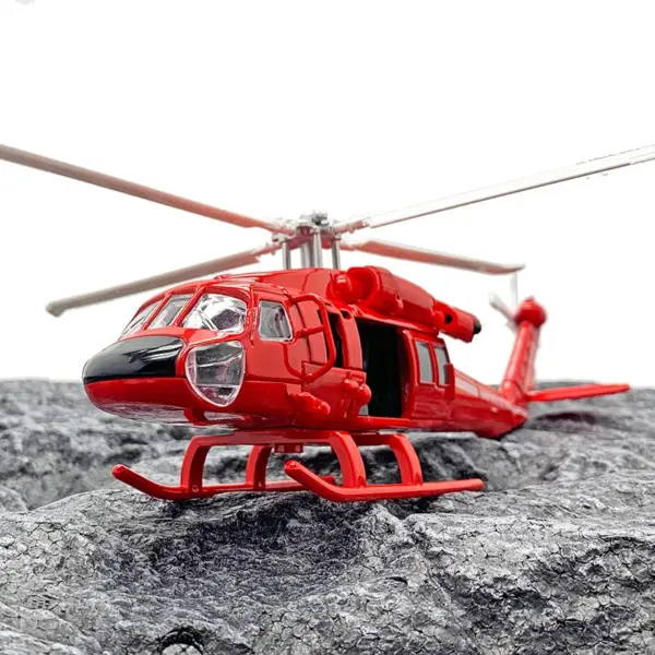 High Simulation Alloy Helicopter Model 1:100 Scale - Image 6