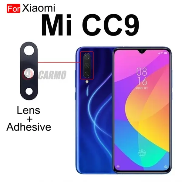 Aocarmo Xiaomi Mi 8-11 Rear Camera Lens Sticker - Image 4