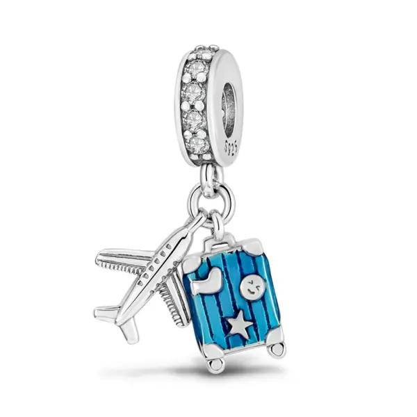 Travel Rome Paris Plane Charm for Jewelry - Image 20