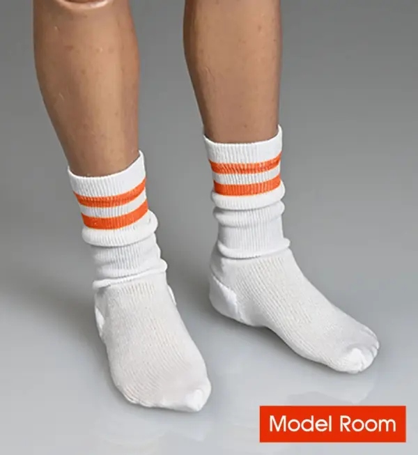 1/6 Scale White Sports Socks for Action Figures - Image 4
