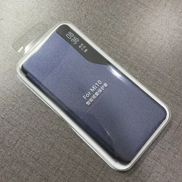 Xiaomi Mi 10 PU Leather Flip Case with Window - Image 9