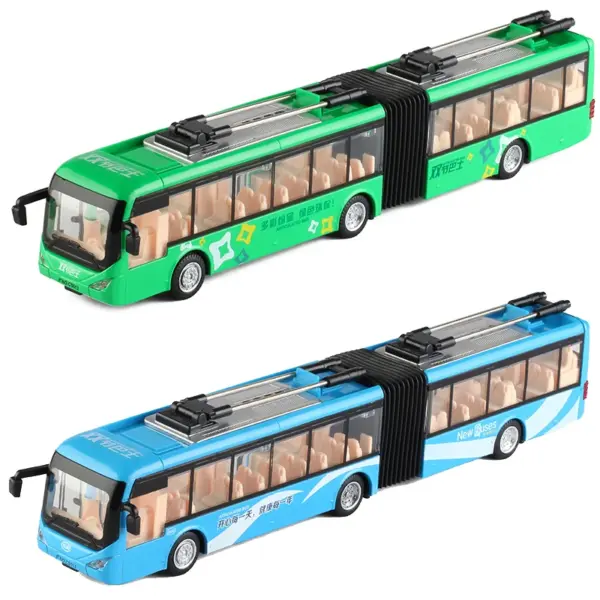 1:50 Zinc Alloy Double Section Bus Model - Image 2