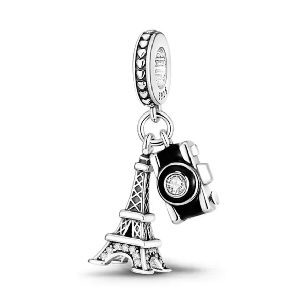 Travel Rome Paris Plane Charm for Jewelry - Image 15