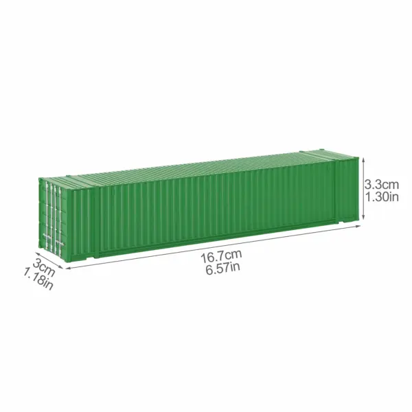 HO Scale 1:87 Shipping Containers Set of 9 - Image 4