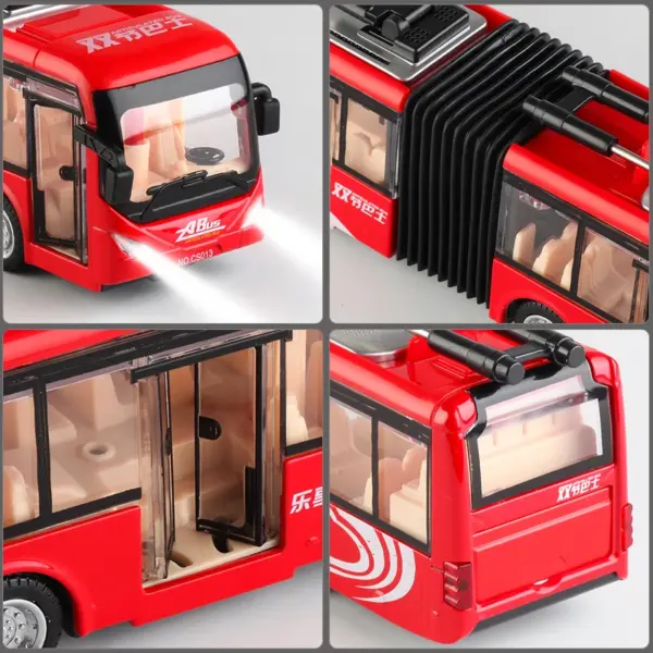 1:50 Zinc Alloy Double Section Bus Model - Image 5