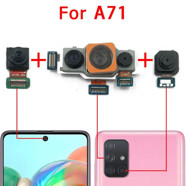 Samsung Galaxy A70/A70s/A71 Rear & Front Camera Module - Image 15