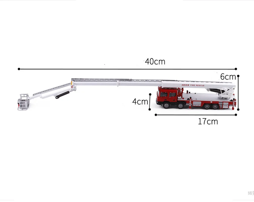 1:50 Alloy Fire Engine Model for Collectors 4 1:50 Alloy Fire Engine Model for Collectors - Image 4
