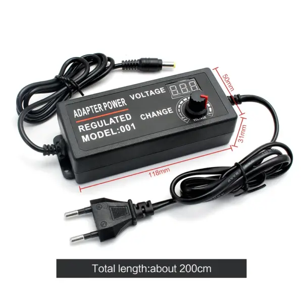 Adjustable 220V to 12V AC/DC Power Adapter for LED - Image 2