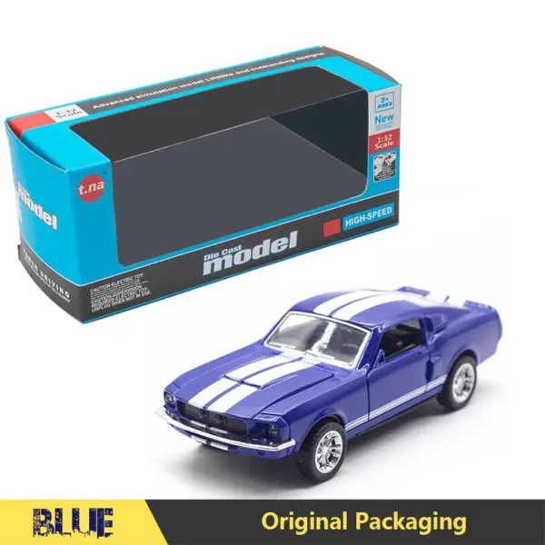 1:32 Alloy Diecast Mustang GT Vintage Car Model - Image 45