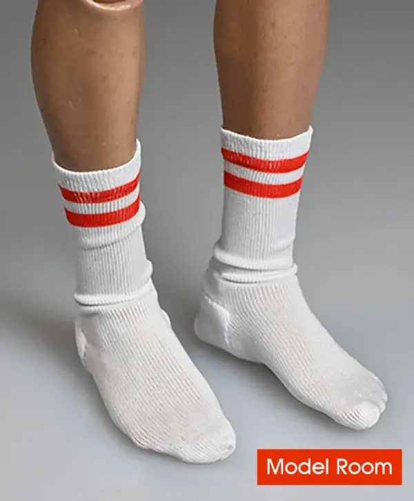 1/6 Scale White Sports Socks for Action Figures - Image 10