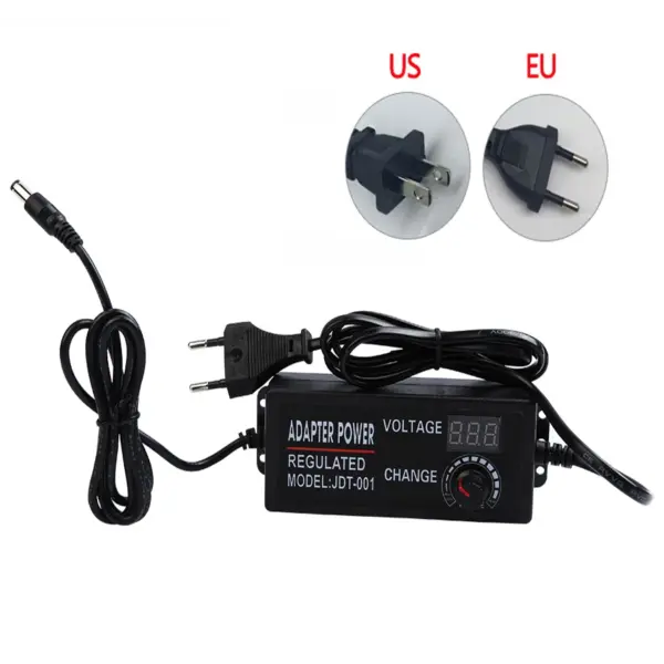 Adjustable 220V to 12V AC/DC Power Adapter for LED - Image 3