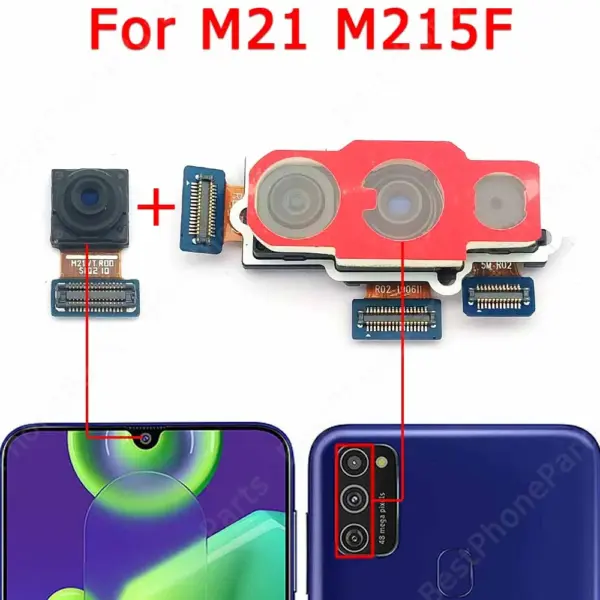 Samsung Galaxy M21 Rear and Front Camera Module - Image 3