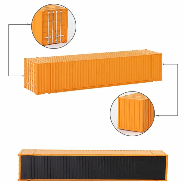 HO Scale 1:87 Shipping Containers Set of 9 - Image 6