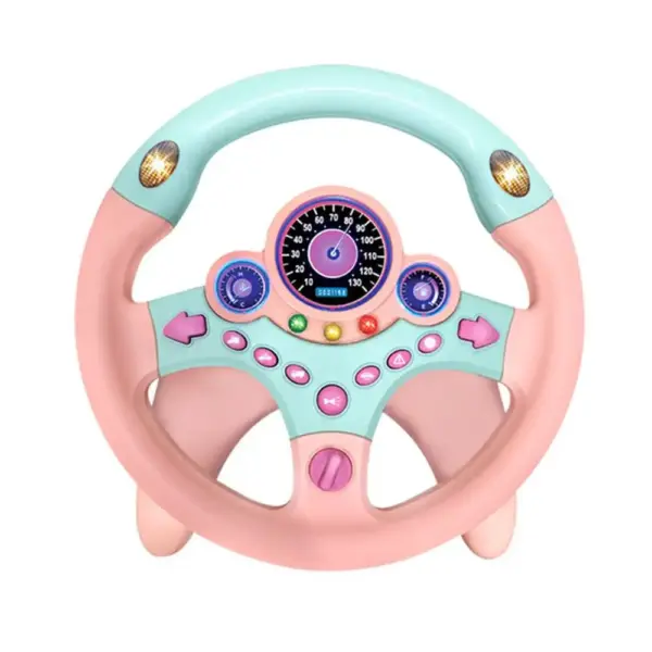 Kids' Steering Wheel Toy with Lights and Sound - Image 9
