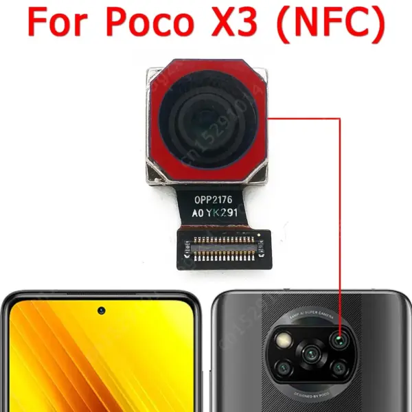 Front and Rear Camera Flex for Xiaomi Poco X3 NFC - Image 2