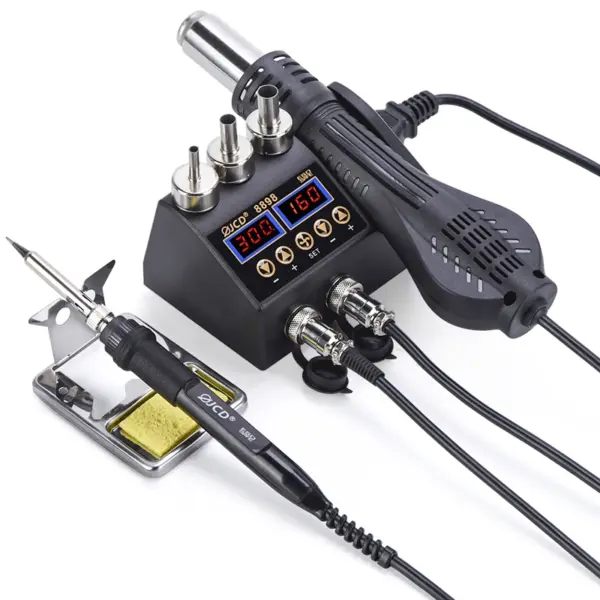 JCD 8898 2-in-1 Soldering Station with LCD Display - Image 7
