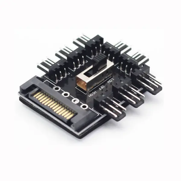 8-Way PWM Fan Splitter Hub for PC Cooling - Image 3