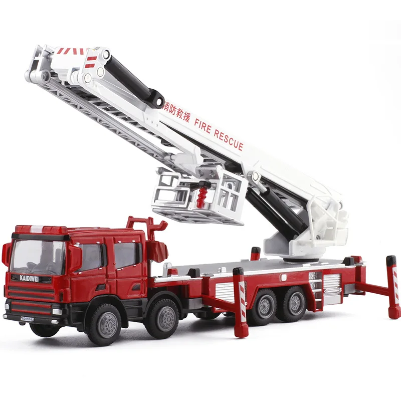 1:50 Alloy Fire Engine Model for Collectors 7 1:50 Alloy Fire Engine Model for Collectors - Image 7