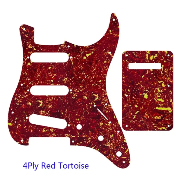Pleroo SSS Guitar Pickguard with Back Plate for Fender Strat - Image 15
