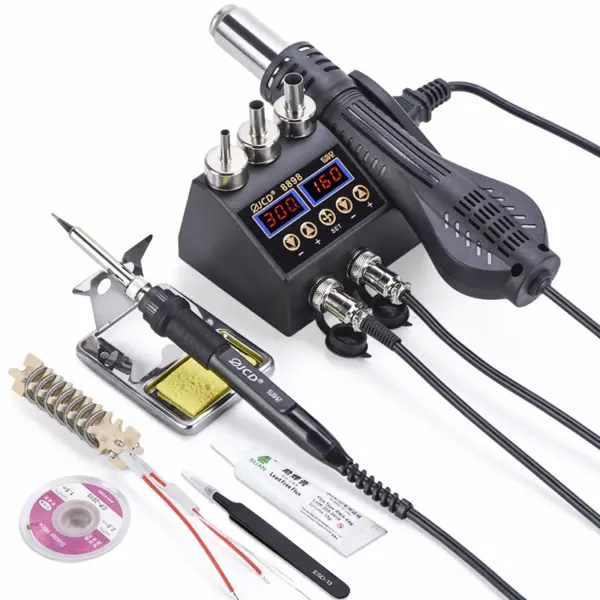 JCD 8898 2-in-1 Soldering Station with LCD Display - Image 9