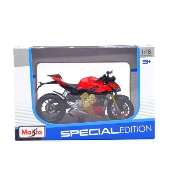 Maisto 1:18 Ducati V4 S Diecast Motorcycle Model - Image 7