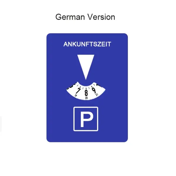 Blue Parking Disc Timer Clock for All Vehicles - Image 7