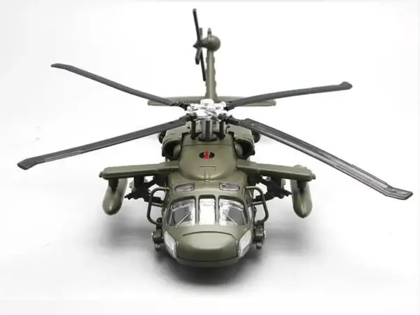 High Simulation Alloy Helicopter Model 1:100 Scale - Image 2
