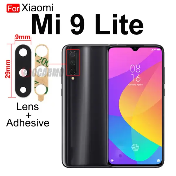 Aocarmo Xiaomi Mi 8-11 Rear Camera Lens Sticker - Image 10