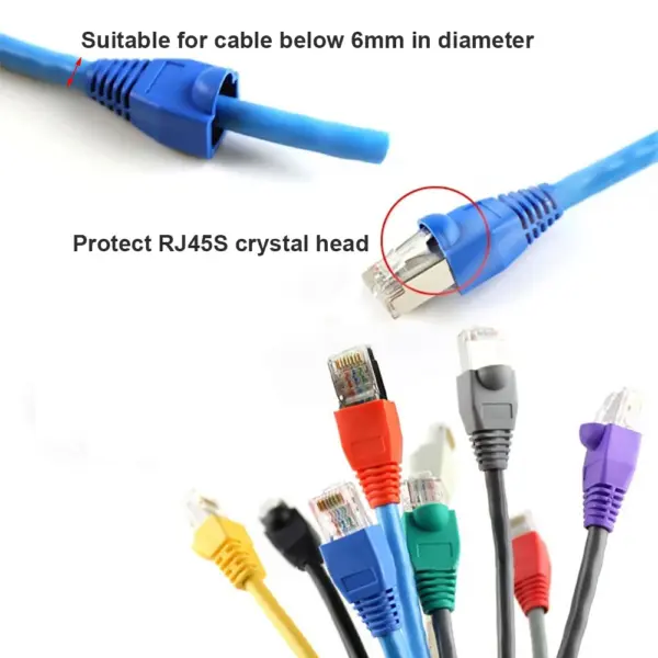 Colorful RJ45 CAT6 CAT5e Adapter Caps 50pcs - Image 2
