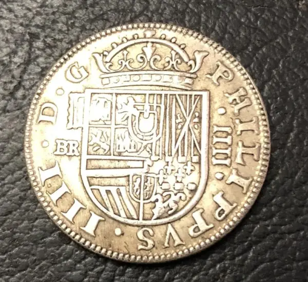 Replica 1659 Spain 4 Reales Silver Coin - Image 2