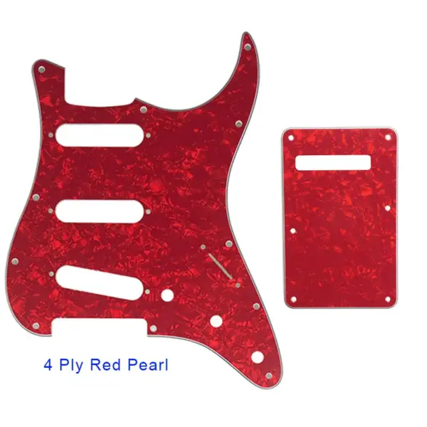 Pleroo SSS Guitar Pickguard with Back Plate for Fender Strat - Image 27